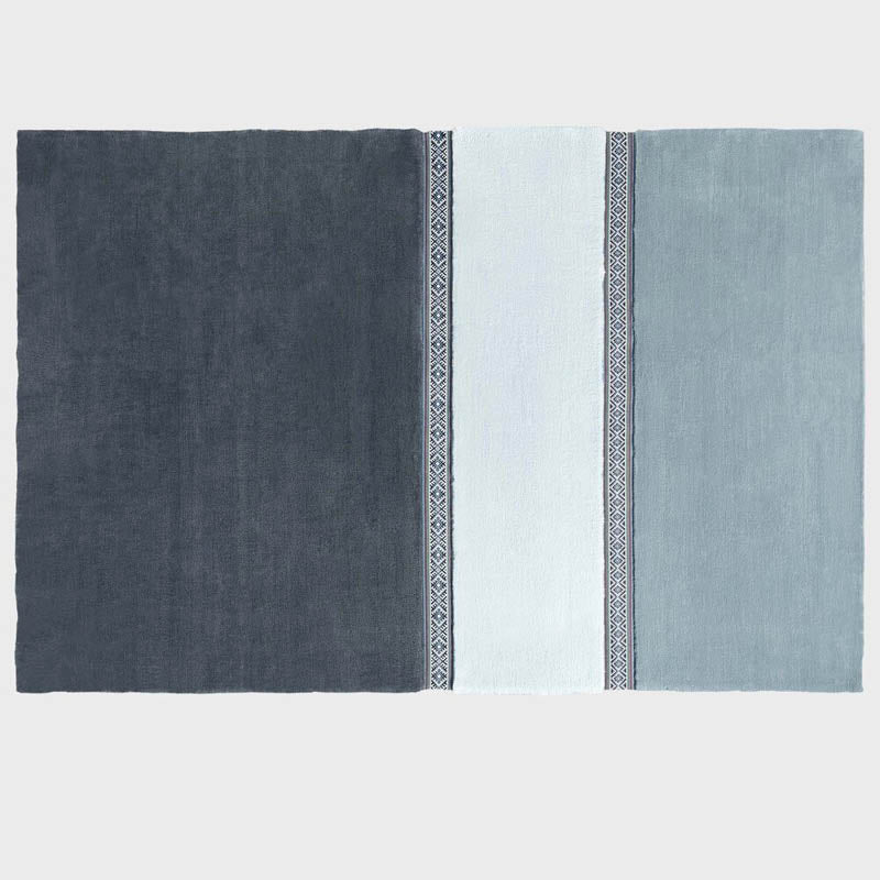 tapis lietuva bleu mama minka