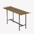 Table d'Appoint SISTERS Métal Bronze & Noyer – Coédition | Design Patricia Urquiola