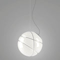 Suspension ARMILLA – Fabbian | Verre & Anneaux Polis Or ou Chrome | E27