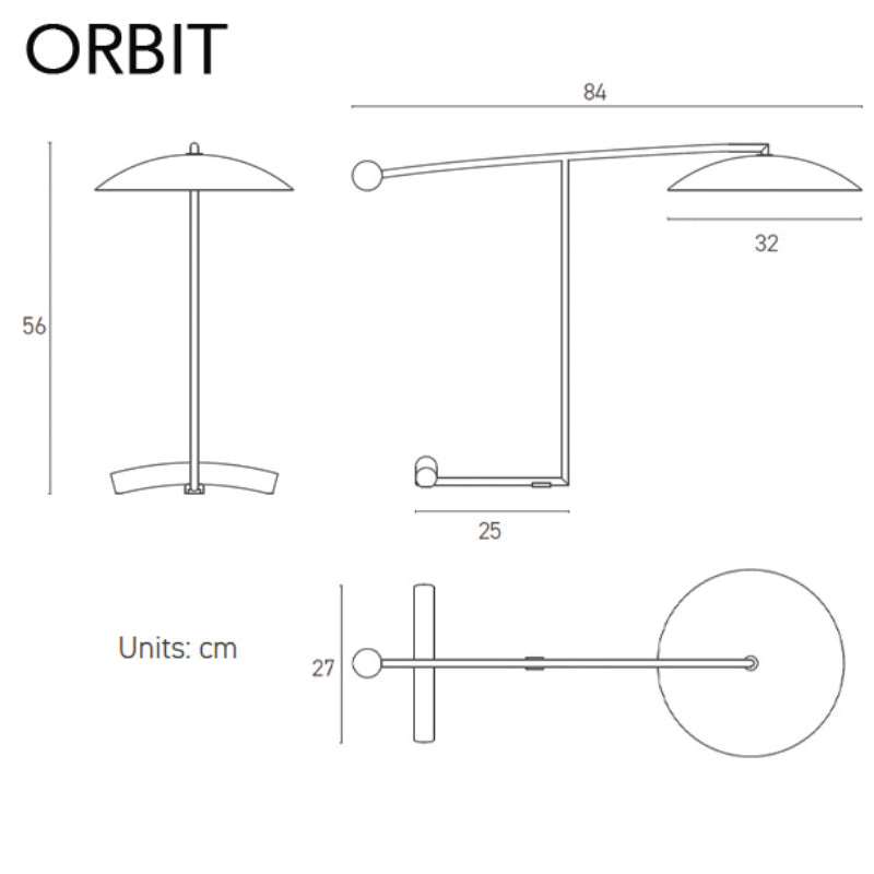 Lampe à poser ORBIT - Lumen Center - Luminaires Mama Minka