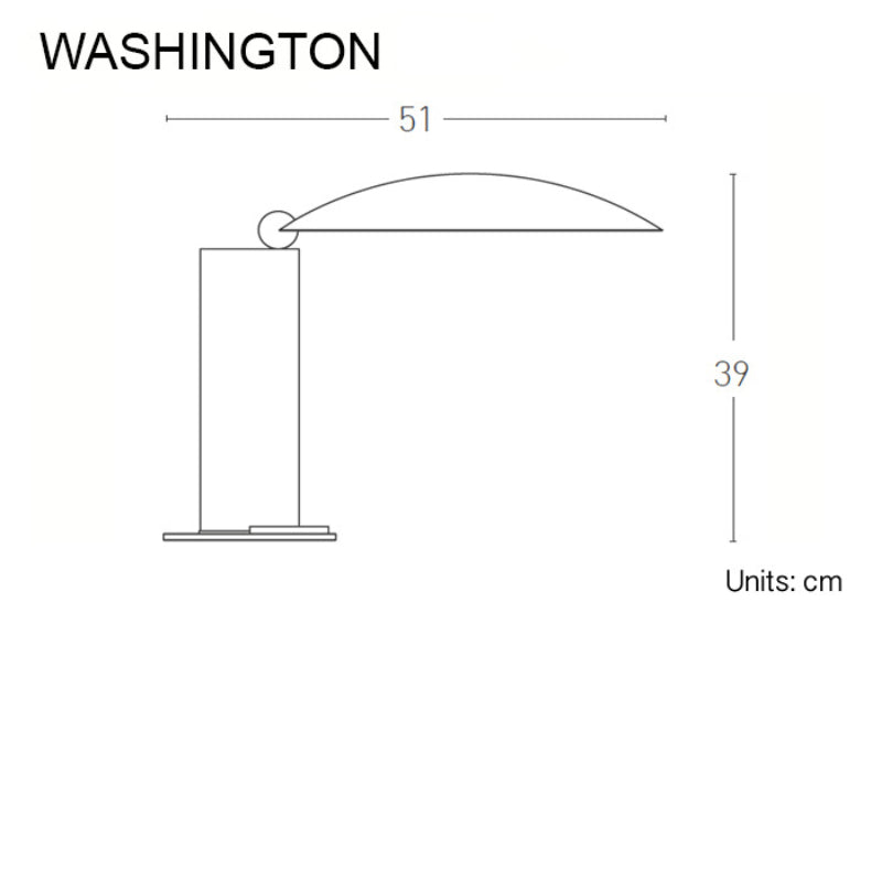 Lampe WASHINGTON noir mat