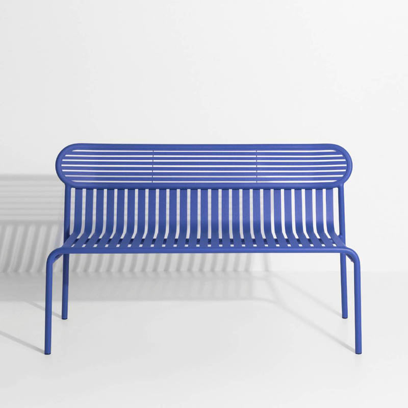 banc de jardin week end aluminium bleu petite friture