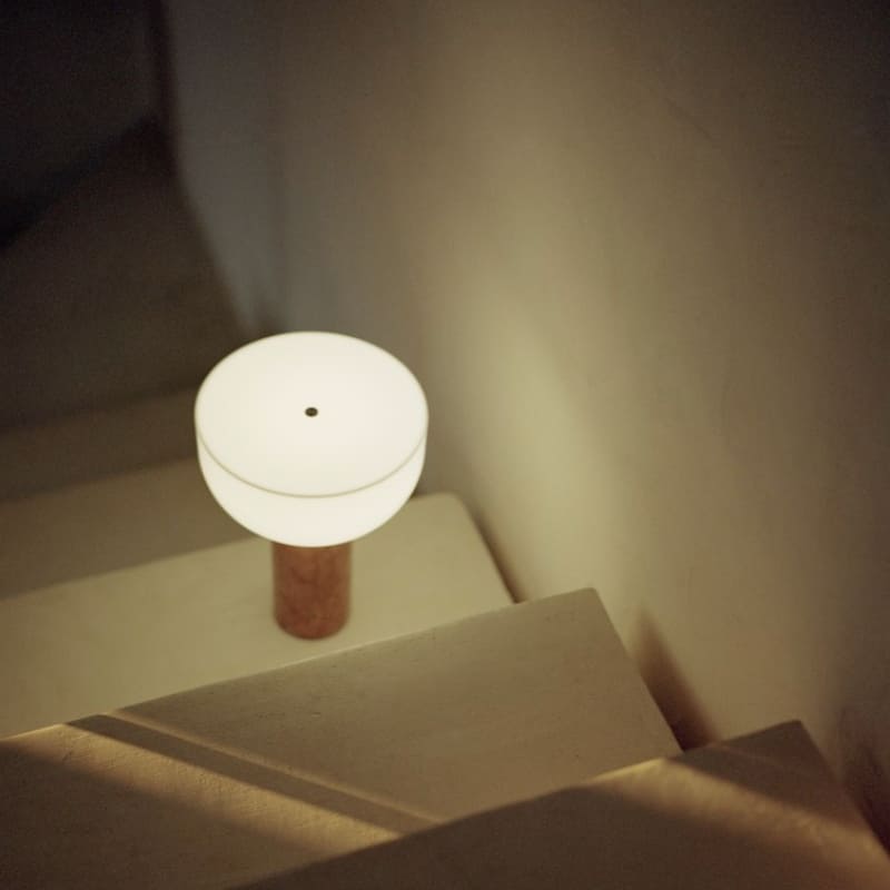 lampe portative kizu marbre breccia pernice new works mamaminka
